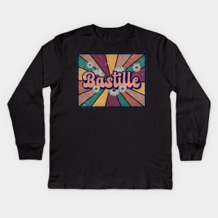 Awesome Name Bastille Lovely Styles Vintage 70s 80s 90s Kids Long Sleeve T-Shirt